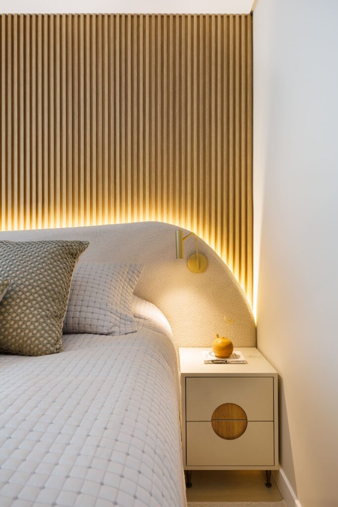 luz de led em quarto